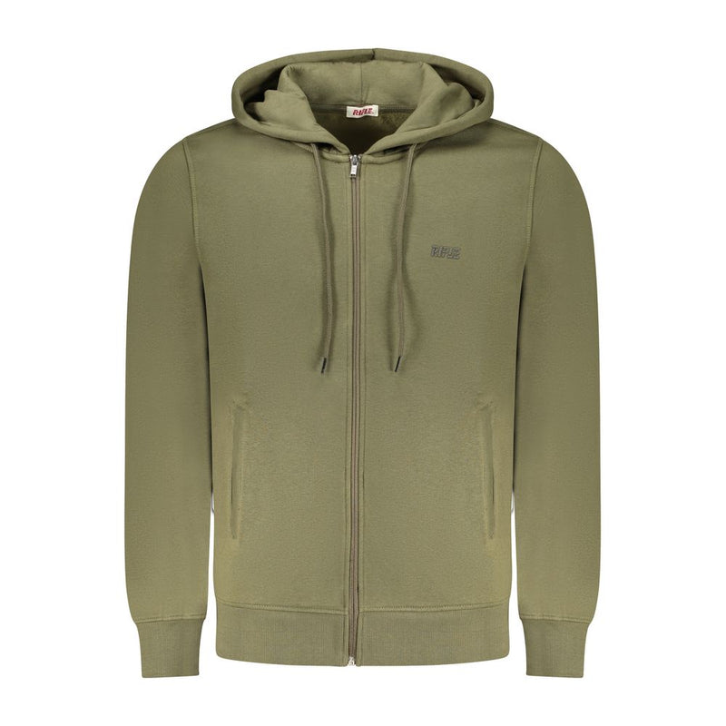 Green Cotton Men Sweater