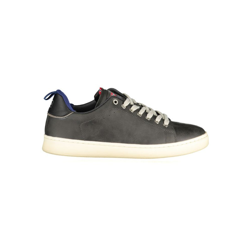 Black Polyester Sneaker