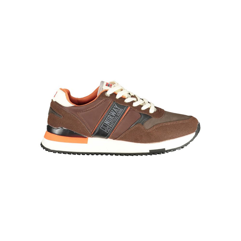 Brown Polyester Sneaker