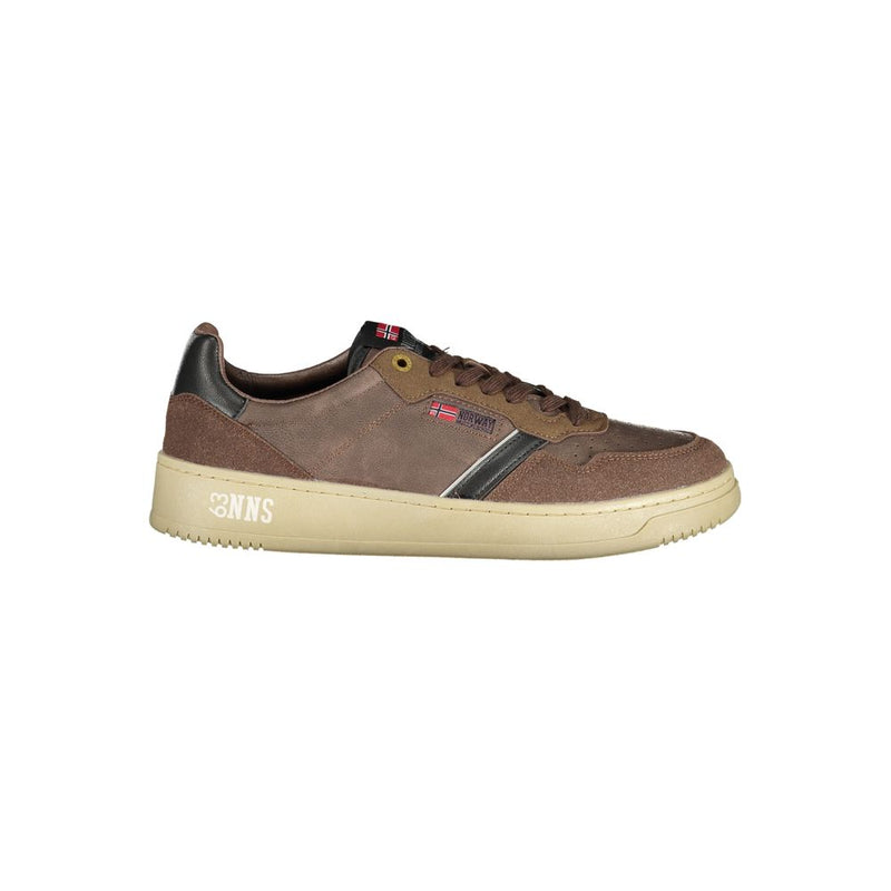 Brown Polyester Sneaker