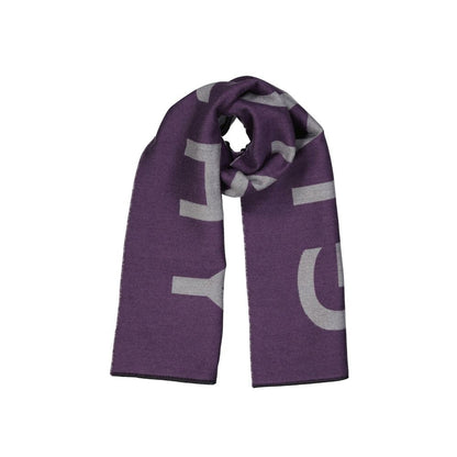 Purple Virgin Wool Scarf