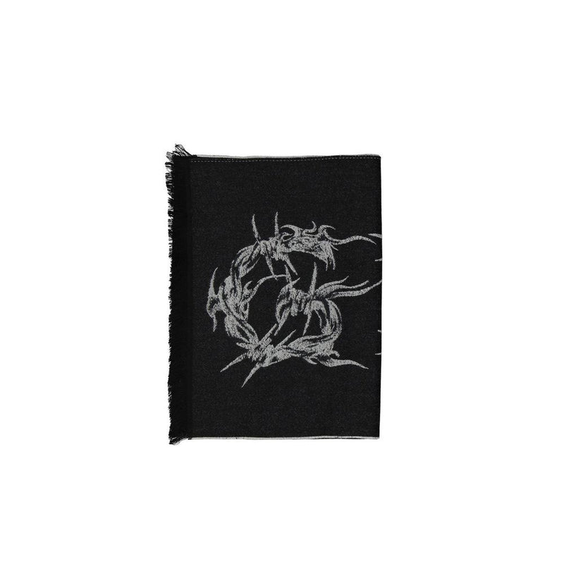 Black Virgin Wool Scarf