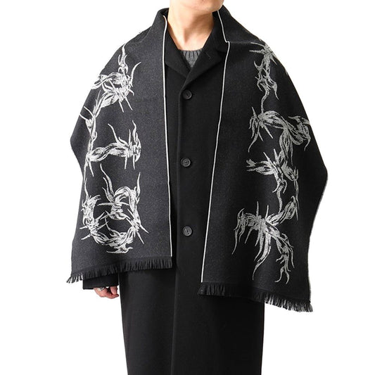 Black Virgin Wool Scarf