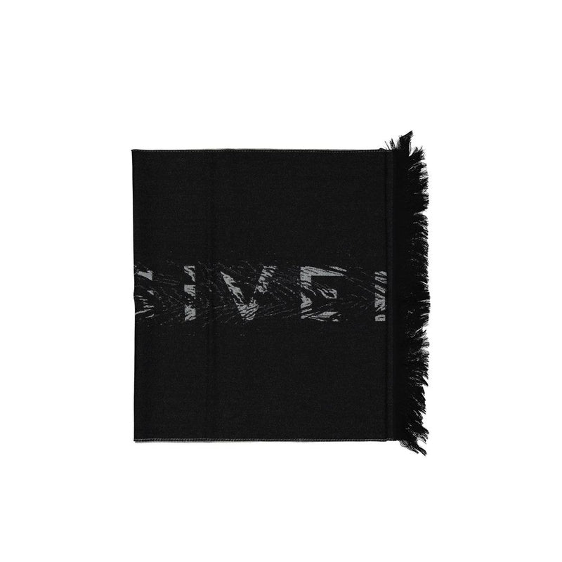 Black Virgin Wool Scarf