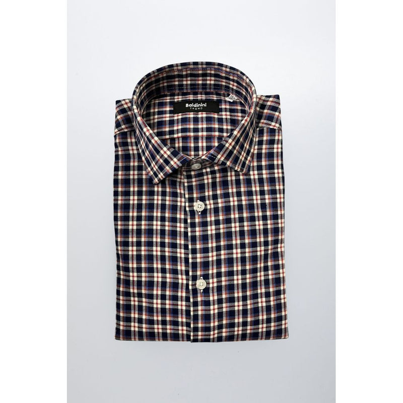 Multicolor Cotton Men Shirt