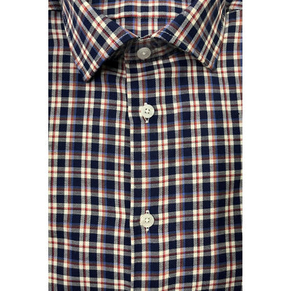 Multicolor Cotton Men Shirt