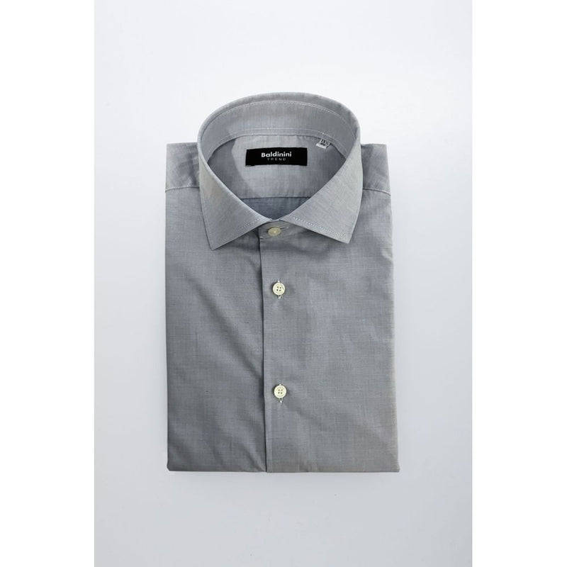 Light Blue Cotton Men Shirt