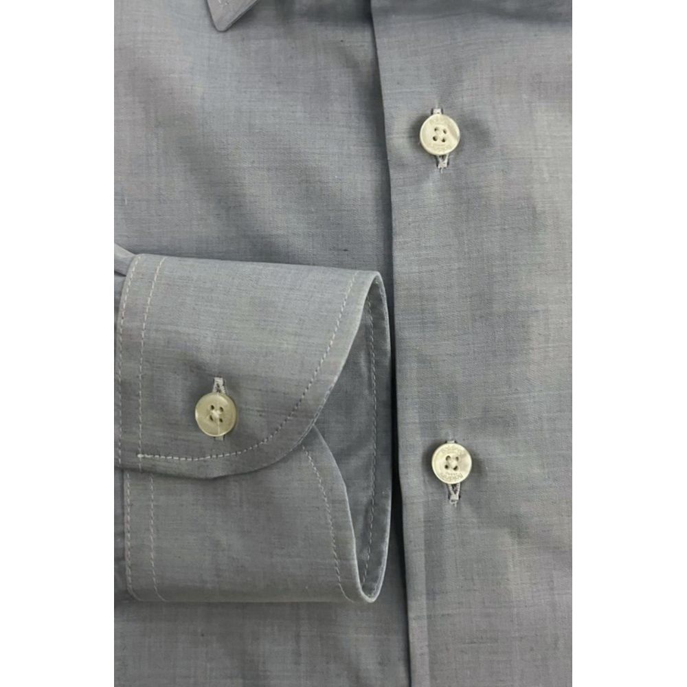Light Blue Cotton Men Shirt