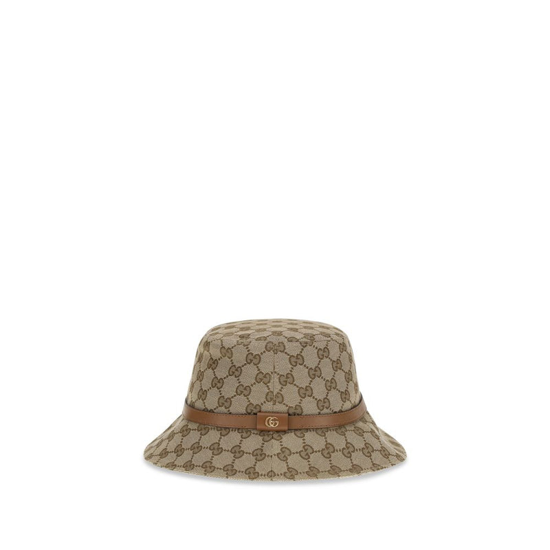 Beige Polyester Bucket Hat