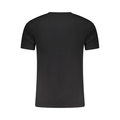 Black Cotton Men Underwear Shirt