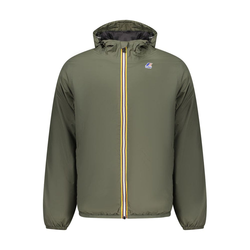 Green Polyamide Men Jacket