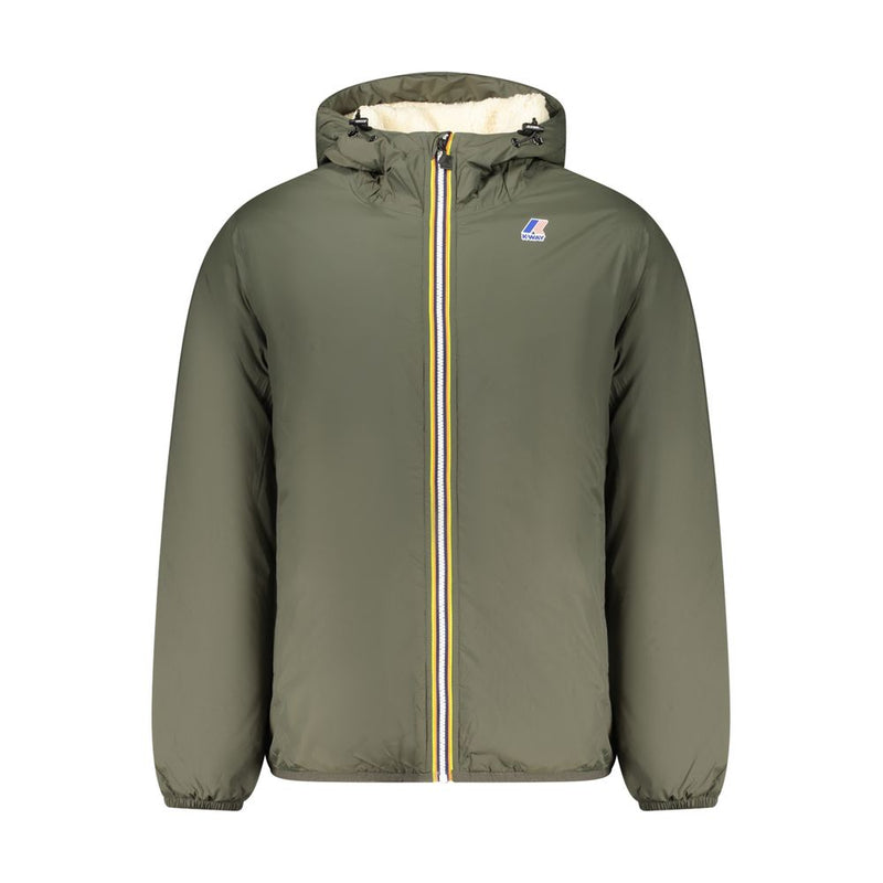 Green Polyamide Men Jacket