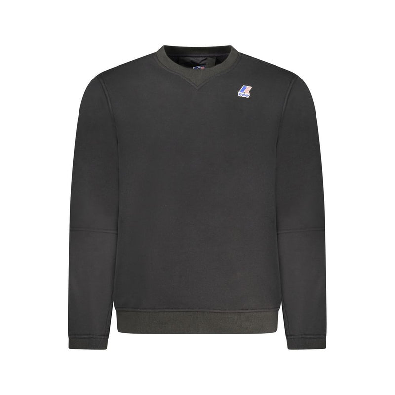 Black Cotton Men Sweater