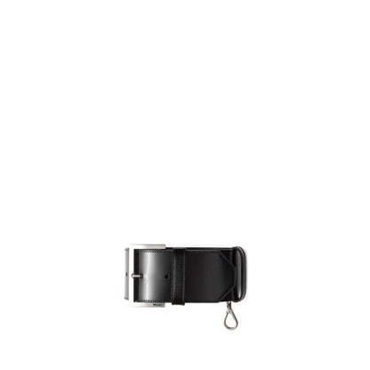 Black Calfskin Shoulder Strap