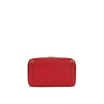 Red Calfskin Crossbody Bag