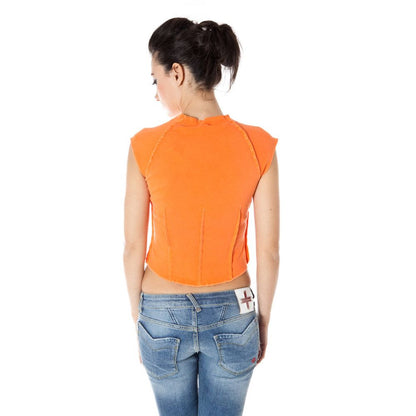 Arancione Cotton Women T-Shirt