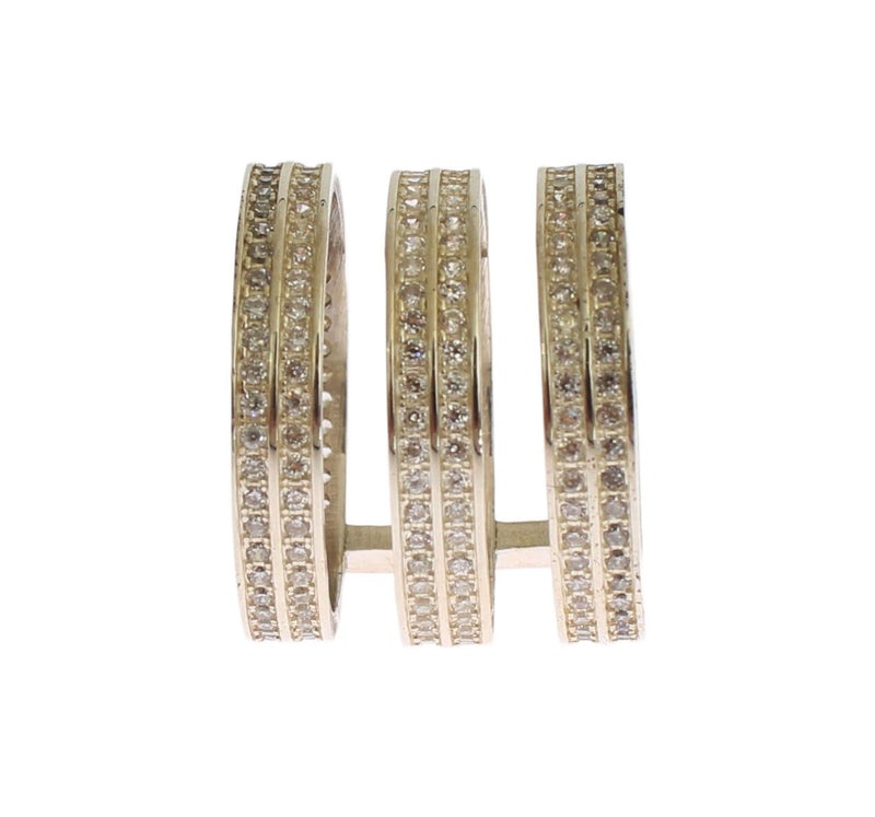 Authentic Womens Clear CZ 925 Sterling Silver Ring-Nialaya-LabelTerrace.com