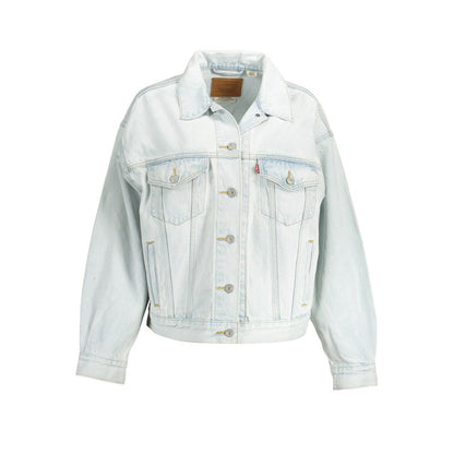 Azzurro Cotton Women Jacket