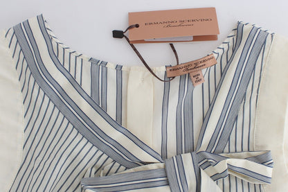 Beachwear Striped Top Blouse Shirt Bow Tank