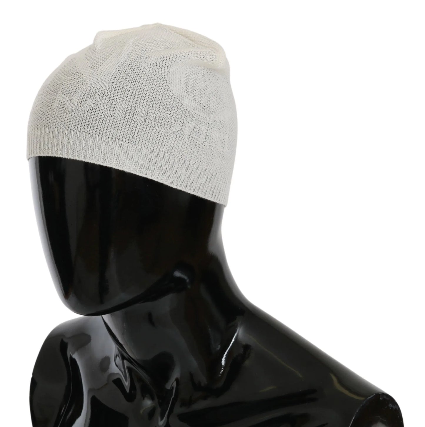 Beanie White Wool Blend Branded Hat-Costume National-LabelTerrace.com
