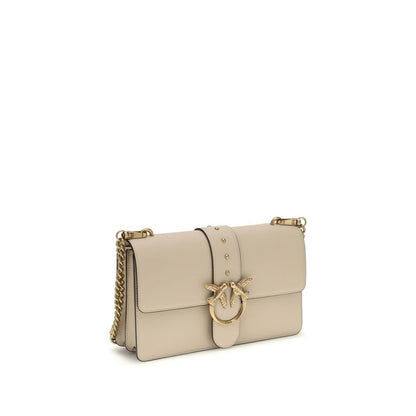 Beige Calf Leather Bos Taurus Shoulder Bag