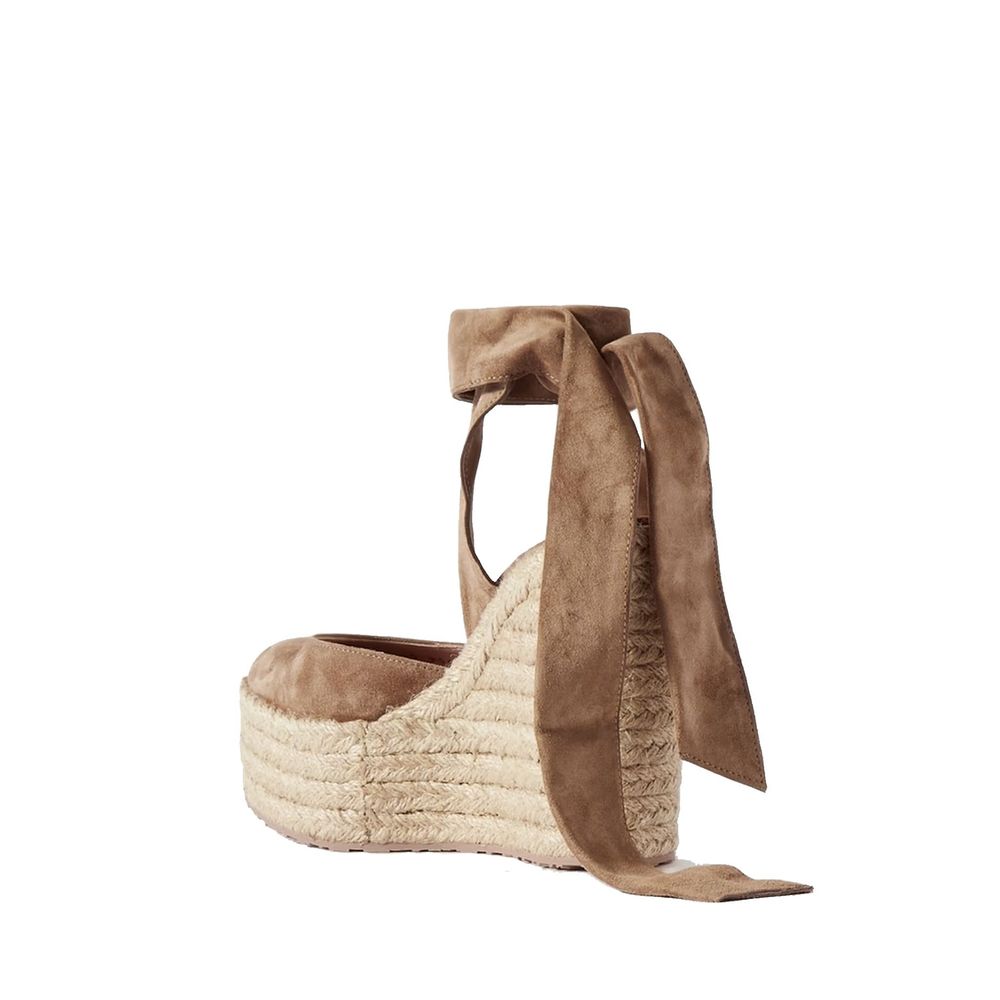 Suede Wedge Espadrilles-Gianvito Rossi-LabelTerrace.com