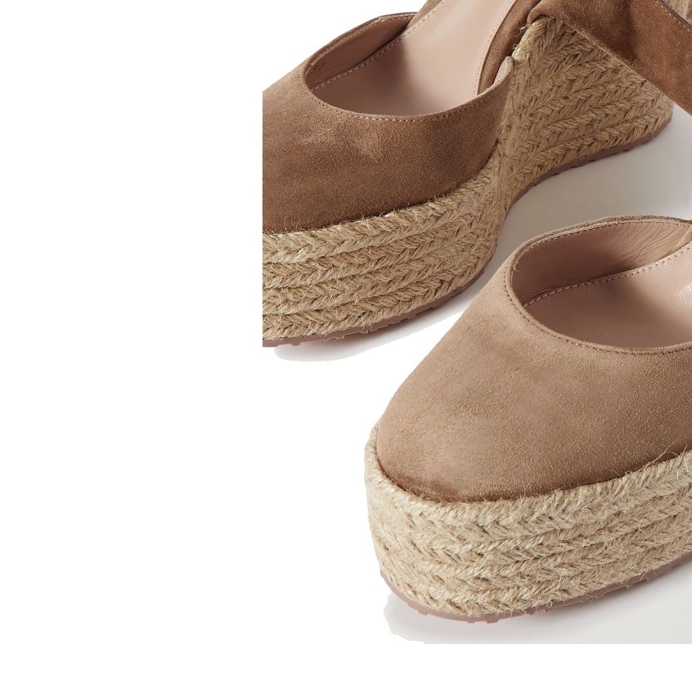 Suede Wedge Espadrilles-Gianvito Rossi-LabelTerrace.com