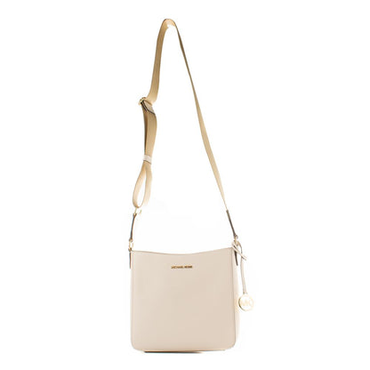 Beige Canvas Crossbody Bag