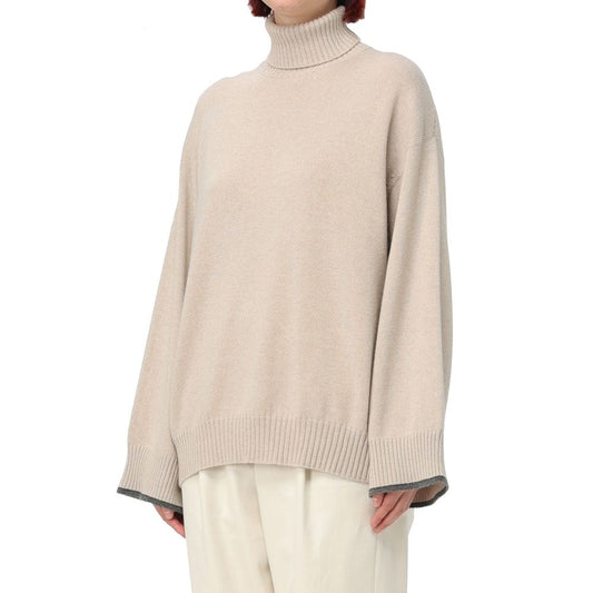 Beige Cashmere Sweater
