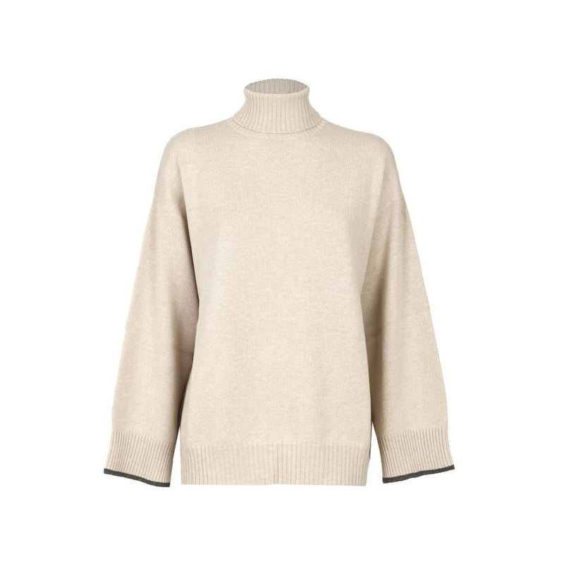 Beige Cashmere Sweater