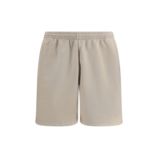 Beige Cotton Bermuda Shorts