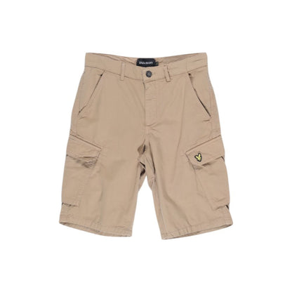 Beige Cotton Bermuda