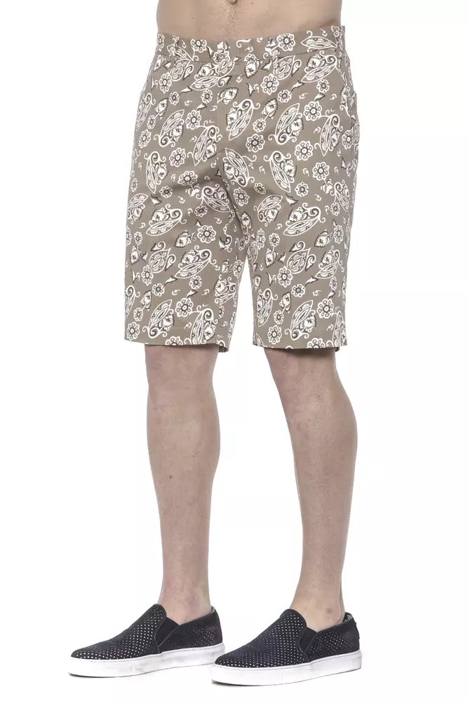Beige Cotton Men Bermuda Short-PT Torino-LabelTerrace.com
