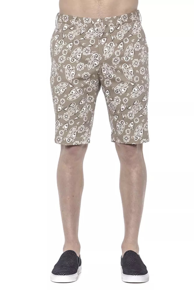 Beige Cotton Men Bermuda Short-PT Torino-LabelTerrace.com