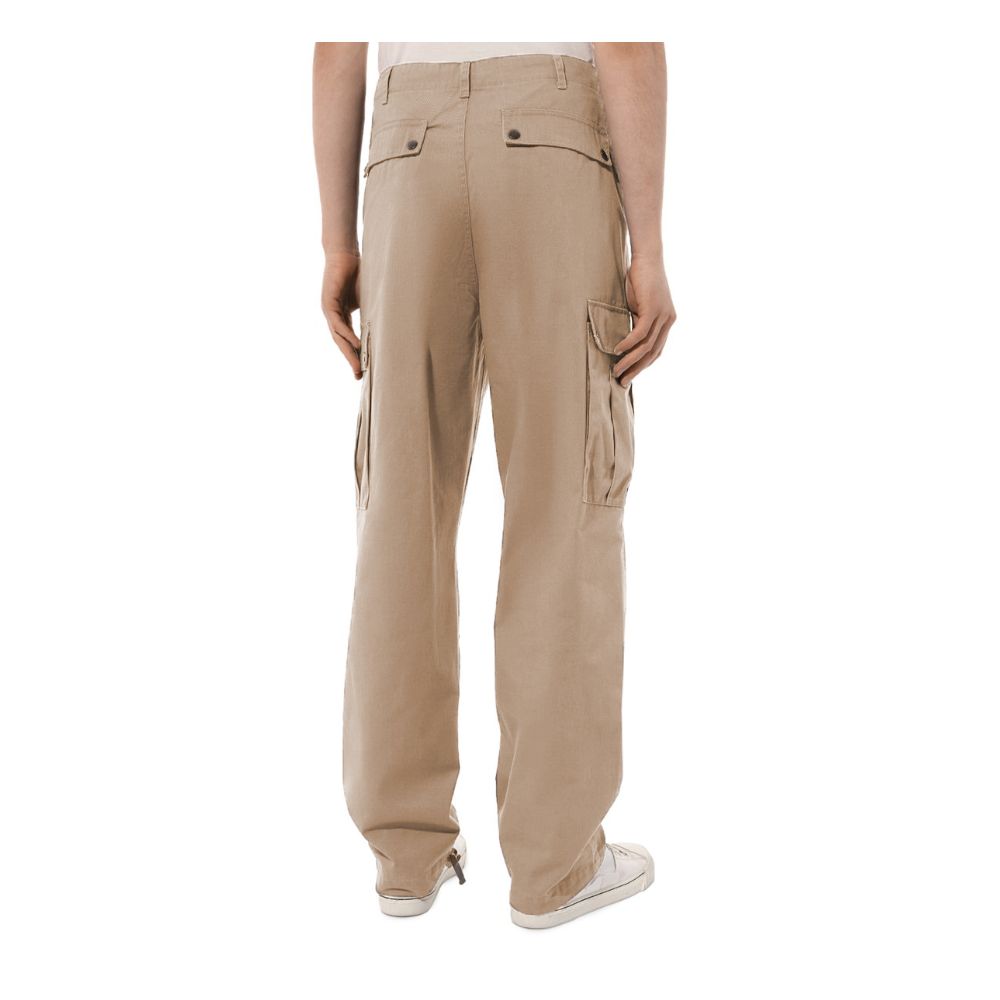 Beige Cotton Men Cargo Trouser-Comme Des Fuckdown-LabelTerrace.com