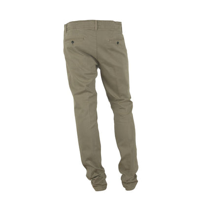 Beige Cotton Men Pant-Made in Italy-LabelTerrace.com