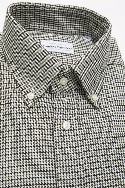 Beige Cotton Men Shirt-Robert Friedman-LabelTerrace.com
