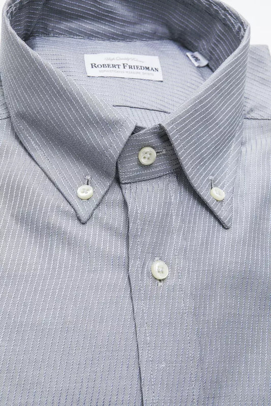 Beige Cotton Men Shirt-Robert Friedman-LabelTerrace.com