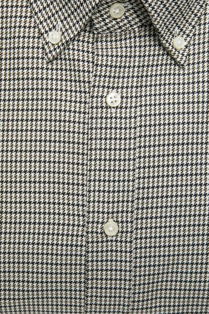 Beige Cotton Men Shirt-Robert Friedman-LabelTerrace.com