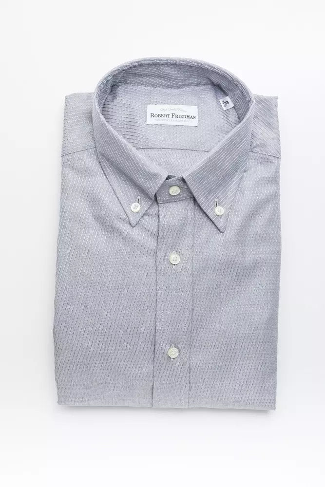 Beige Cotton Men Shirt-Robert Friedman-LabelTerrace.com