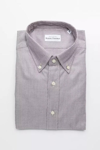 Beige Cotton Men Shirt-Robert Friedman-LabelTerrace.com