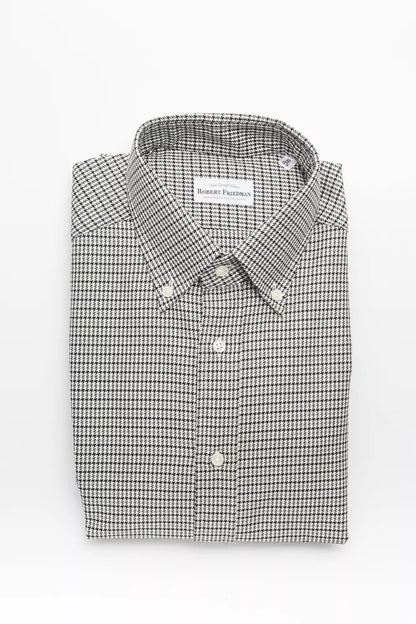Beige Cotton Men Shirt-Robert Friedman-LabelTerrace.com