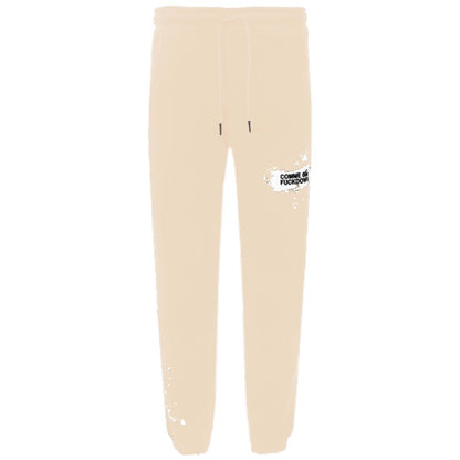Beige Cotton Men Sweatpant-Comme Des Fuckdown-LabelTerrace.com