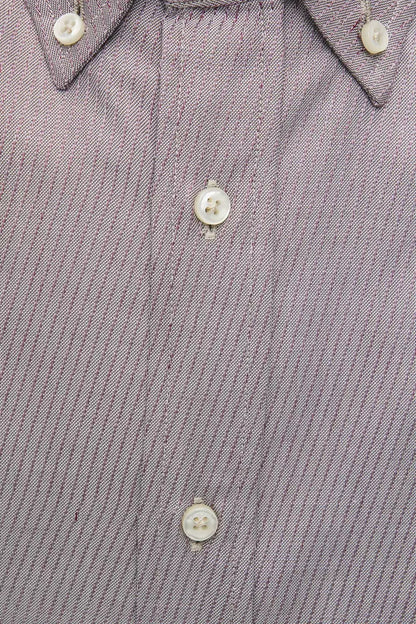 Beige Cotton Men's Shirt