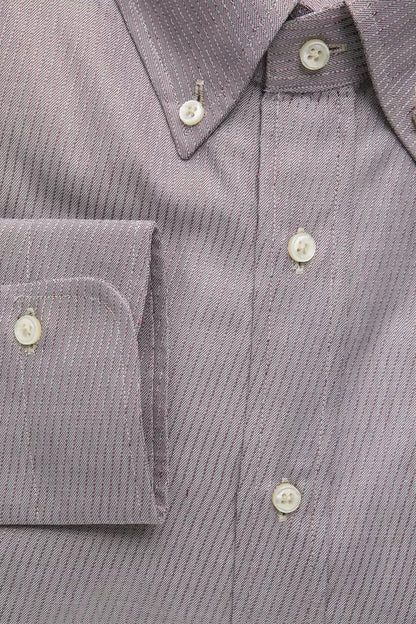 Beige Cotton Men's Shirt
