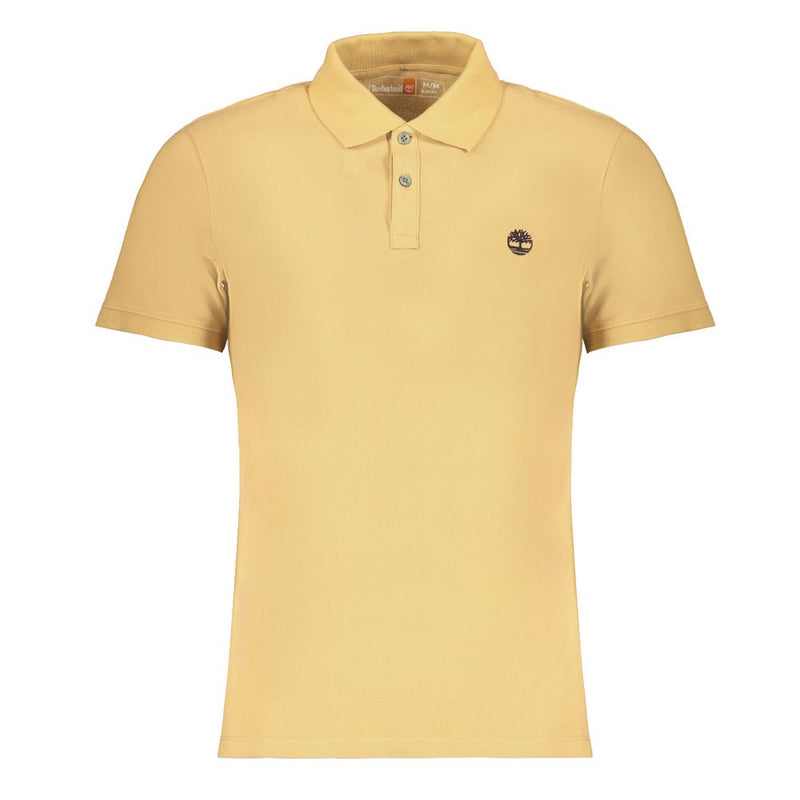 Beige Cotton Polo Shirt-Timberland-LabelTerrace.com