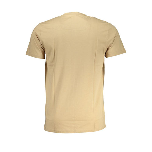 Beige Cotton T-Shirt-Cavalli Class-LabelTerrace.com
