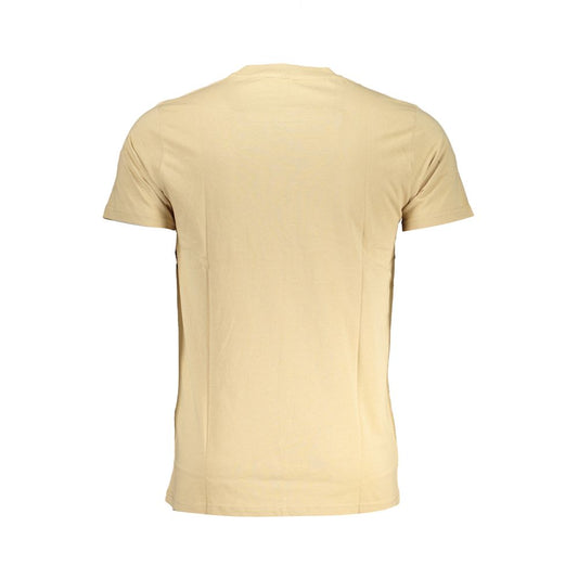Beige Cotton T-Shirt-Cavalli Class-LabelTerrace.com