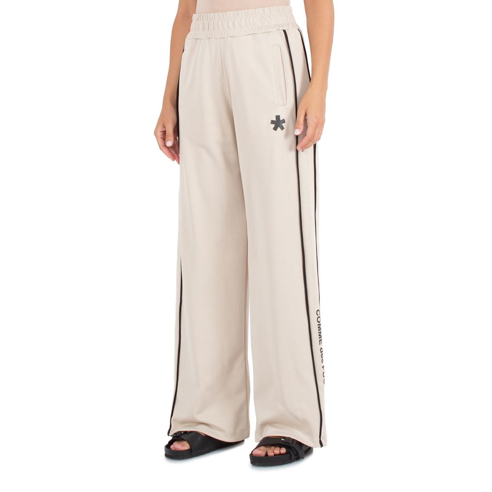 Beige Cotton Women Pant-Comme Des Fuckdown-LabelTerrace.com