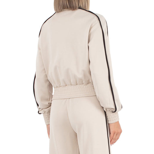 Beige Cotton Women Sweater-Comme Des Fuckdown-LabelTerrace.com